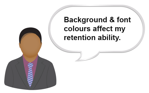 How can the Spell Aid Dictionary app help a student with poor retention due to colour sensitivity issues?